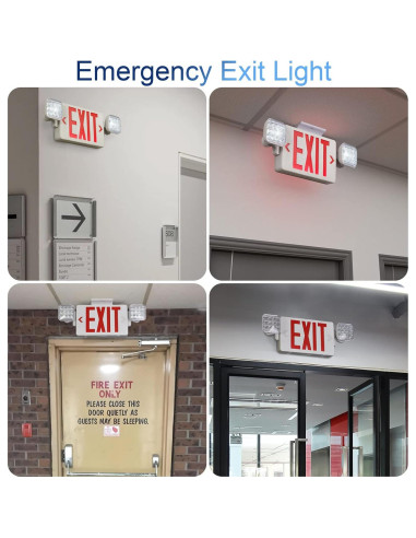 Señal de Salida de Emergencia LED TANLUX con Batería 1 Paquete