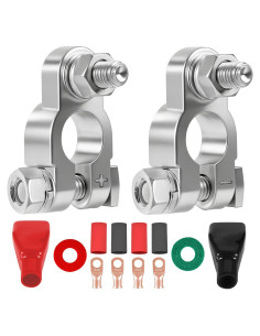 Conectores de Batería DLronwey 14 Piezas 2 Gauge Cobre
