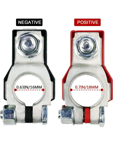 Terminales de Batería Nissan TKDMR TN02 - Positivo y Negativo