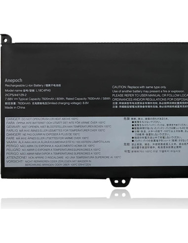 Batería de Reemplazo L18C4PH0 para Lenovo Yoga C940 60Wh