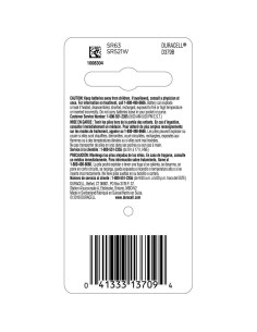 Batería de botón Duracell 379 óxido de plata 1.5V para relojes 2