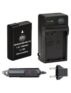 Batería y Cargador BM Premium EN-EL14A para Nikon DSLR