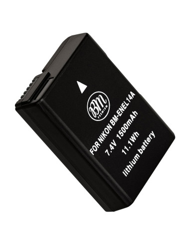 Batería BM Premium EN-EL14A para cámaras Nikon 1500 mAh