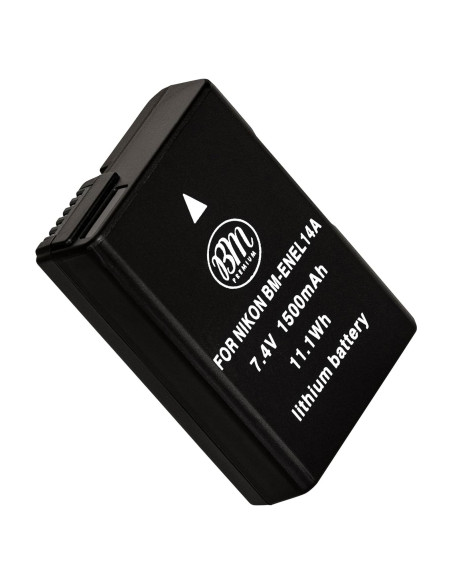 Batería BM Premium EN-EL14A para cámaras Nikon 1500 mAh
