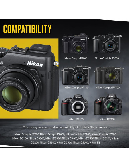 Batería BM Premium EN-EL14A para cámaras Nikon 1500 mAh