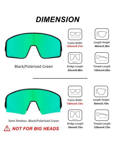 Gafas de Sol Polarizadas MAXJULI para Deportes UV400