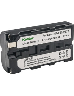 Batería y Cargador Kastar NP-F550 NP-F570 para Monitores DSLR 2