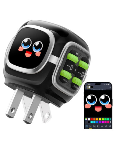 Cargador Rápido USB-C Divoom Dipow 35W con Pantalla LED