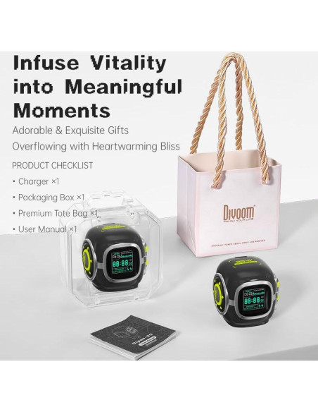 Cargador Rápido USB-C Divoom Dipow 35W con Pantalla LED