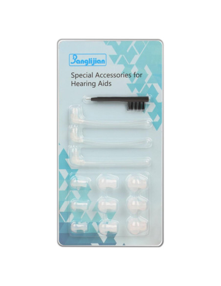 Accesorios para Audífonos BTE Banglijian - 3 Tubos, 9 Tapones, Herramienta