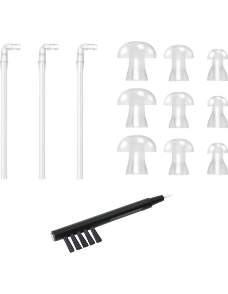 Accesorios para Audífonos BTE Banglijian - 3 Tubos, 9 Tapones, Herramienta