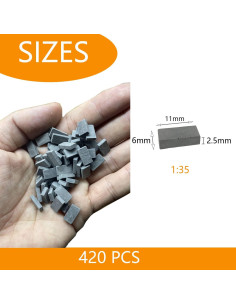 Mini Ladrillos para Paisajismo Cayway 420 PCS Negros 2