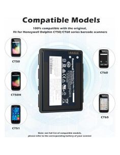 Batería de Reemplazo Honeywell para Escáner CT50 CT60 2
