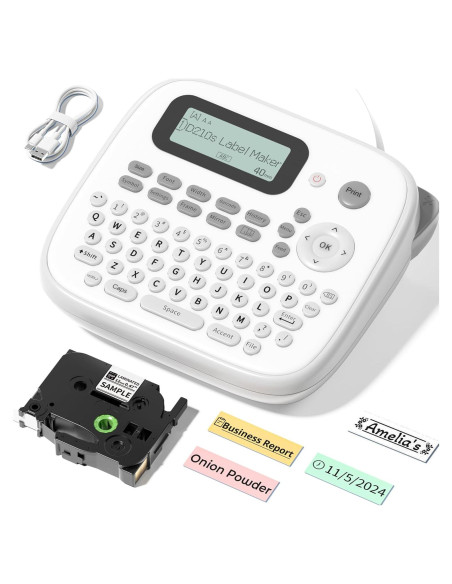 Máquina de Etiquetas VolenGo D210S con Cinta Laminada 12mm