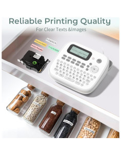 Máquina de Etiquetas VolenGo D210S con Cinta Laminada 12mm 2