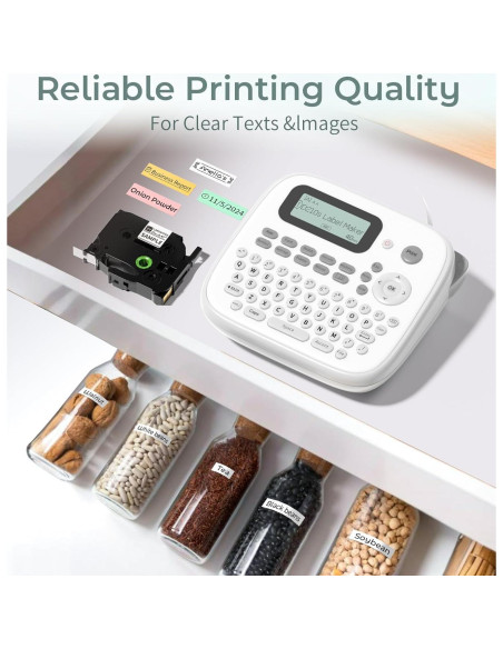 Máquina de Etiquetas VolenGo D210S con Cinta Laminada 12mm