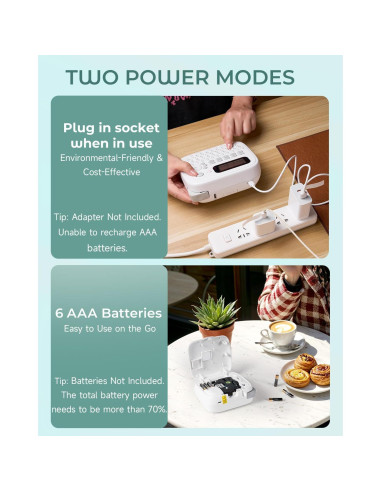 Máquina de Etiquetas VolenGo D210S con Cinta Laminada 12mm