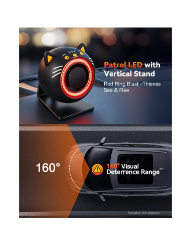 Sistema de Alarma Inalámbrico LNKERCO KS-SF33RS 120dB con Luz Roja