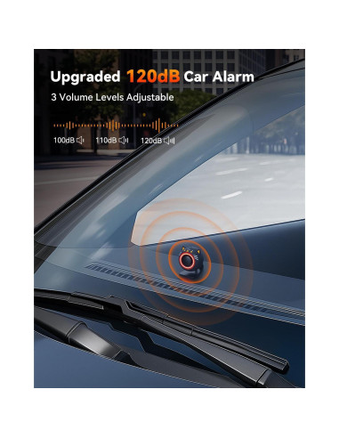 Sistema de Alarma Inalámbrico LNKERCO KS-SF33RS 120dB con Luz Roja