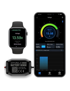 Monitor de Batería Bluetooth HomTok BVM48 12V-48V con Alarma