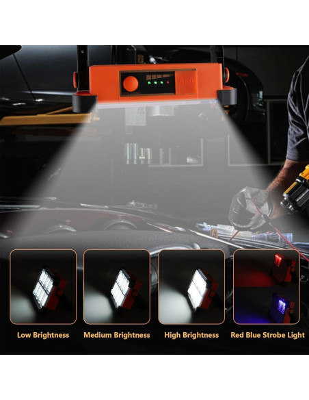 Luz de Trabajo Solar Recargable YXQUA 120W 10000LM IP66