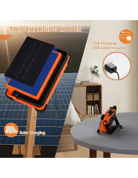 Luz de Trabajo Solar Recargable YXQUA 120W 10000LM IP66