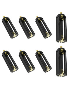 Soporte de Batería AAA Haidong Negro 8PCS Adaptador Cilíndrico