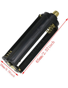 Soporte de Batería AAA Haidong Negro 8PCS Adaptador Cilíndrico 2