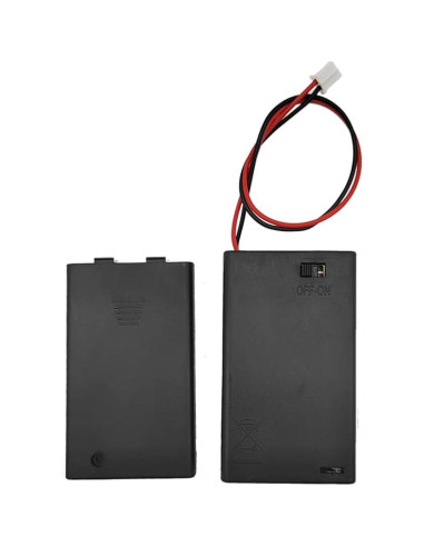 Caja de Almacenamiento para 3 Baterías AAA ShangHJ con Interruptor