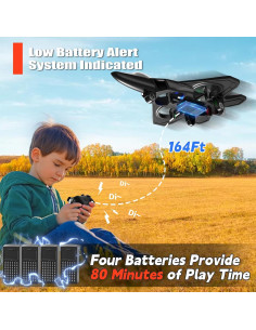 Avión RC 4DRC V32 con 4 Baterías - Control Remoto 8+ Años 2