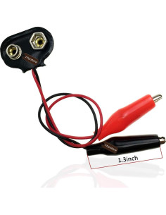 Conector de Batería 9V Ltvystore con Clips de Cocodrilo - 20 Piezas 2