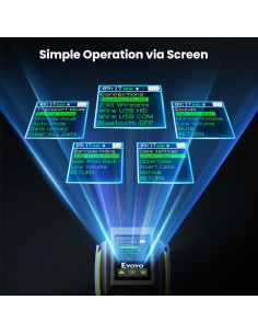 Escáner de Código de Barras Inalámbrico Eyoyo EY-042 1D 2D IP65 2