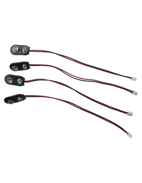8 Clips de Batería Tipo I FDXGYH para 9V - Conector 2 Pines