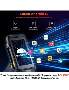 Escáner de Código de Barras MUNBYN 088P Android 13 2D Zebra 2