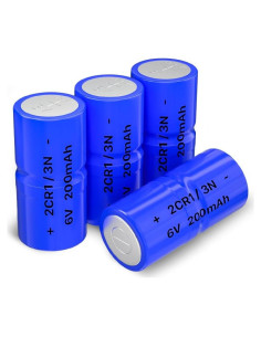 Baterías de Litio 2CR1/3N 6V 200mAh - Paquete de 4