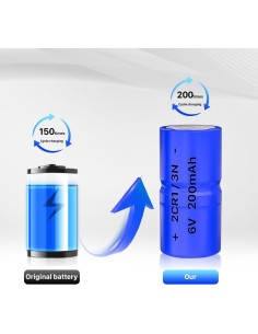 Baterías de Litio 2CR1/3N 6V 200mAh - Paquete de 4 2