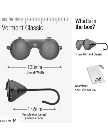 Gafas de sol Julbo Vermont Glacier unisex con protectores