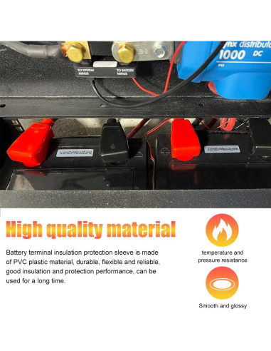 Cubierta de Terminal de Batería Ohleats 2 PCS Aislante PVC