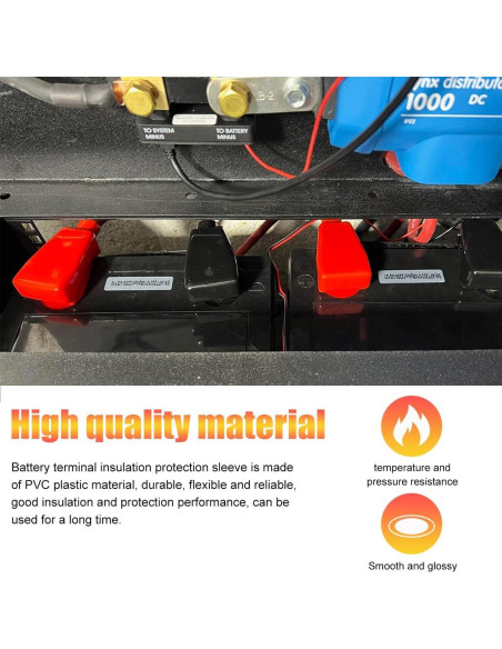 Cubierta de Terminal de Batería Ohleats 2 PCS Aislante PVC