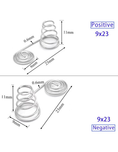 10 Piezas Resortes de Conversión para Batería AAA Cilky