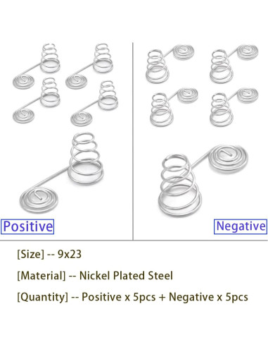 10 Piezas Resortes de Conversión para Batería AAA Cilky