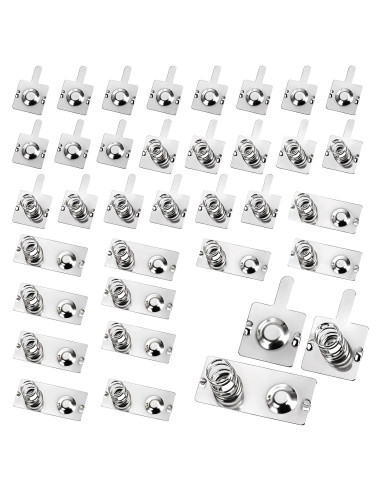 12 Pares de Resortes de Batería AA Psyqtsuary - Contacto Metal