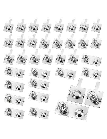 12 Pares de Resortes de Batería AA Psyqtsuary - Contacto Metal