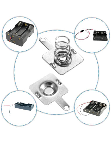 10 Pares de Resortes de Batería AA SynHHergyx - Inversión de Polaridad