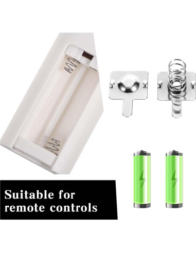 12 Pares de Resortes de Batería AA Psyqtsuary - Contacto Metal