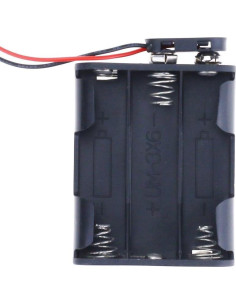 Soporte de Batería AA Hilitchi 6 Celdas con Conector Tipo T 2