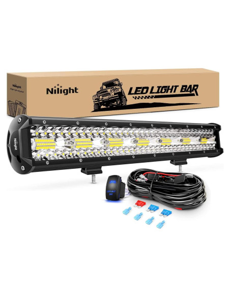 Barra de Luz LED Nilight 50cm 420W Combo Inundación y Spot