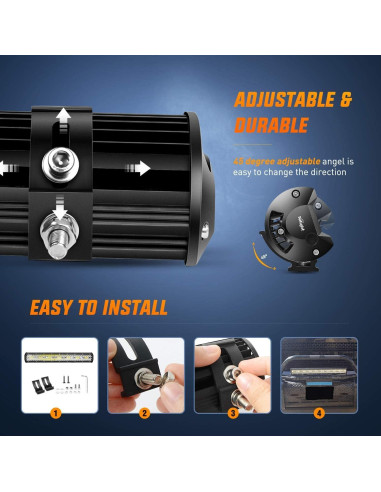 Barra de Luz LED Nilight 50cm 420W Combo Inundación y Spot