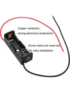 10 Soportes de Batería 12V 23A con Cable - LUORNG 2