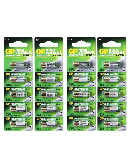 Batería Alcalina A23 12V GP - Paquete de 20 Unidades
